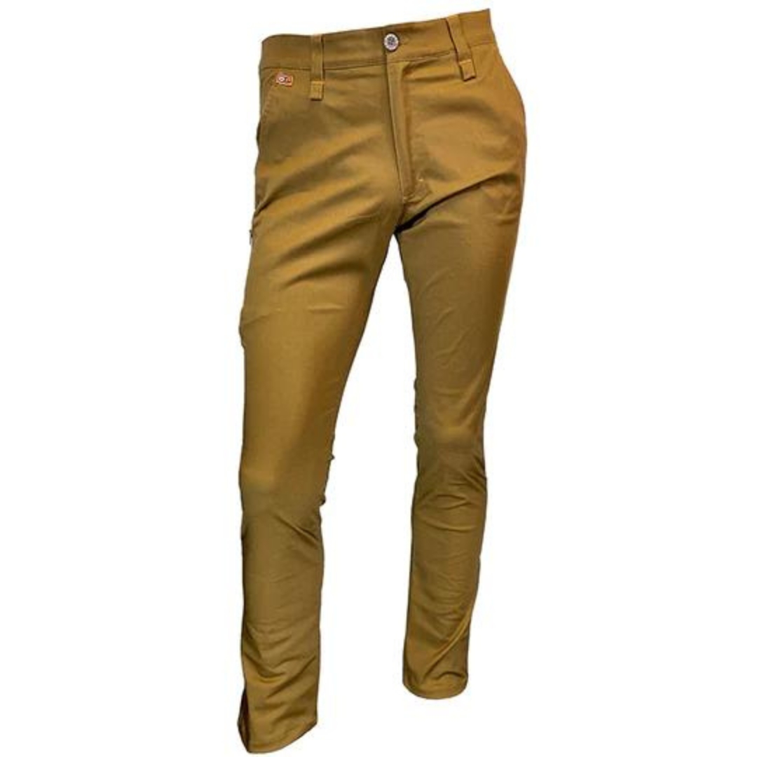 PANTALON DE TRAVAIL ORANGE RIVER EVOLUTION POUR HOMME couleur tan vu du pantalon brun/beige de face