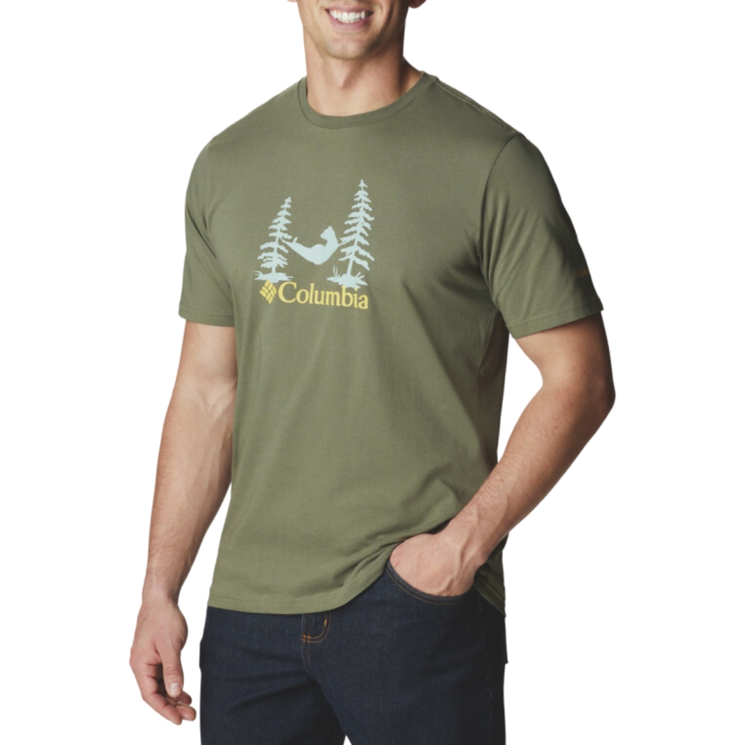 T-shirt Columbia Homme Petit Jaune, Boutonné, Décontracté, Léger, Nylon, Pour La Pêche