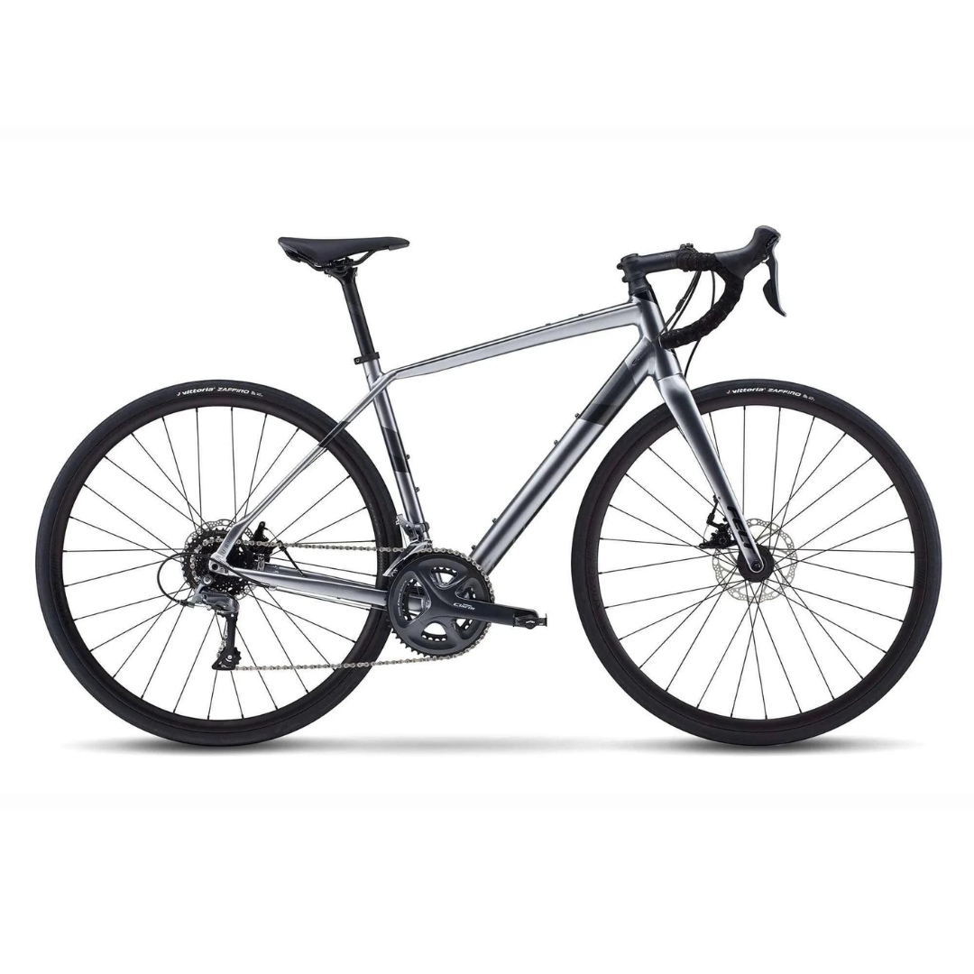 VÉLO DE ROUTE FELT VR 60 (2022) couleur pewter vue de profil du vélo gris et noir