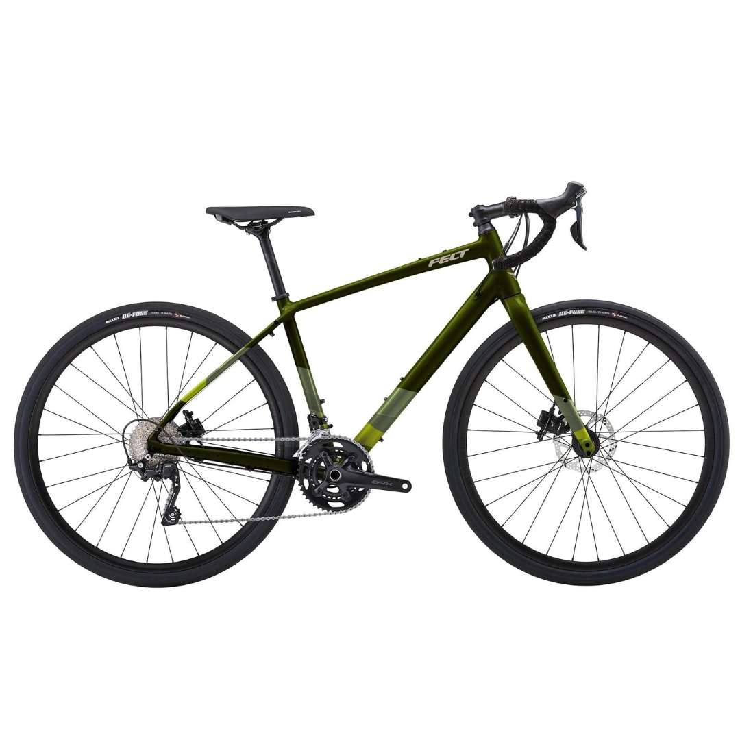 VÉLO DE ROUTE FELT BROAM 40 (2022) couleur seaweed vu de profil du vélo vert
