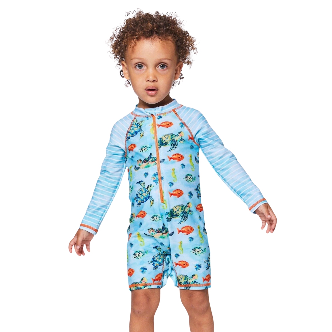 AMMENGBEI Maillot De Bain Une Pièce Pour Bébé Garçon Avec Fermeture Eclair Et Chapeau Rashguard Combinaison De Surf Upf 50 2 9 Ans Jaune