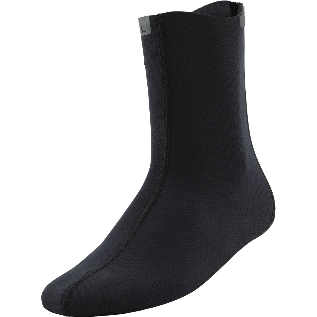 CHAUSSETTE EN NÉOPRÈNE NRS HYDROSKIN 0.5 WETSOCKS couleur black vue de la chaussette noire vu de profil avant gauche