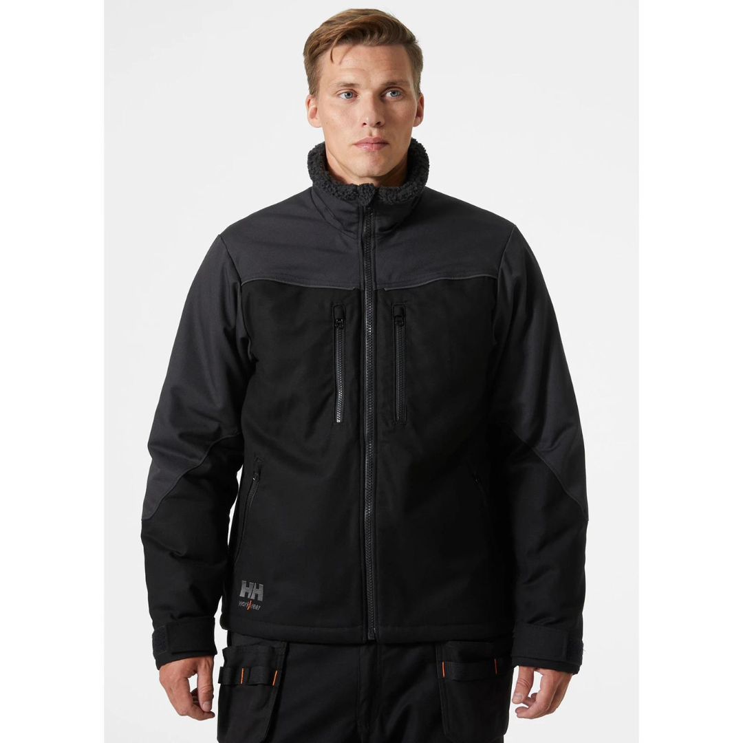 Helly Hansen Workwear Oxford Veste Softshell Hiver Homme – Doublure Polaire, Capuche Amovible, Protection Optimale
