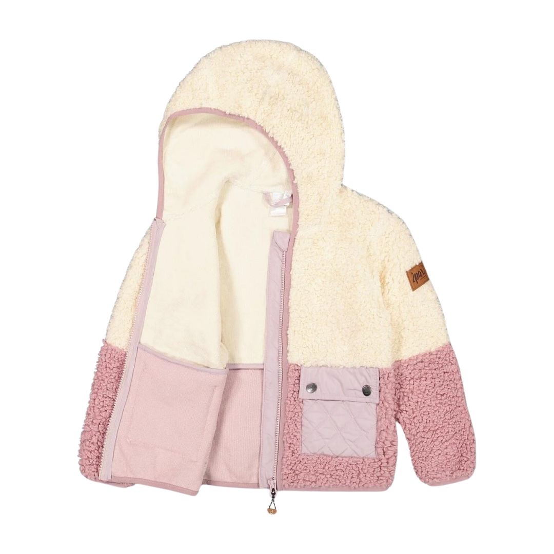 Deux Par Deux Sherpa Overshirt in Sesame