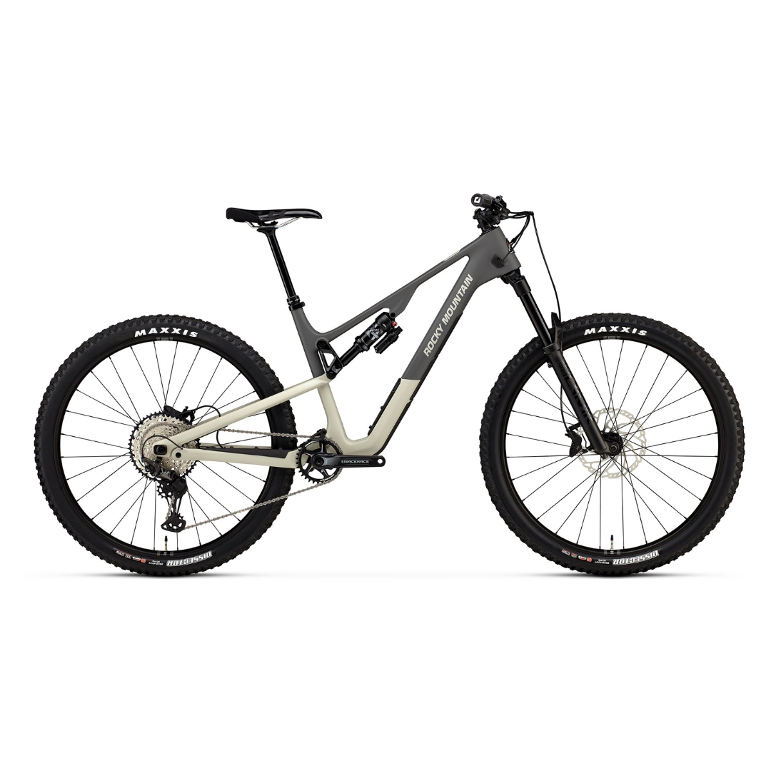 VÉLO DE MONTAGNE ROCKY MOUNTAIN INSTINCT C50 SHIMANO (2024) couleur grey/beige vu du vélo gris et beige de profil droit
