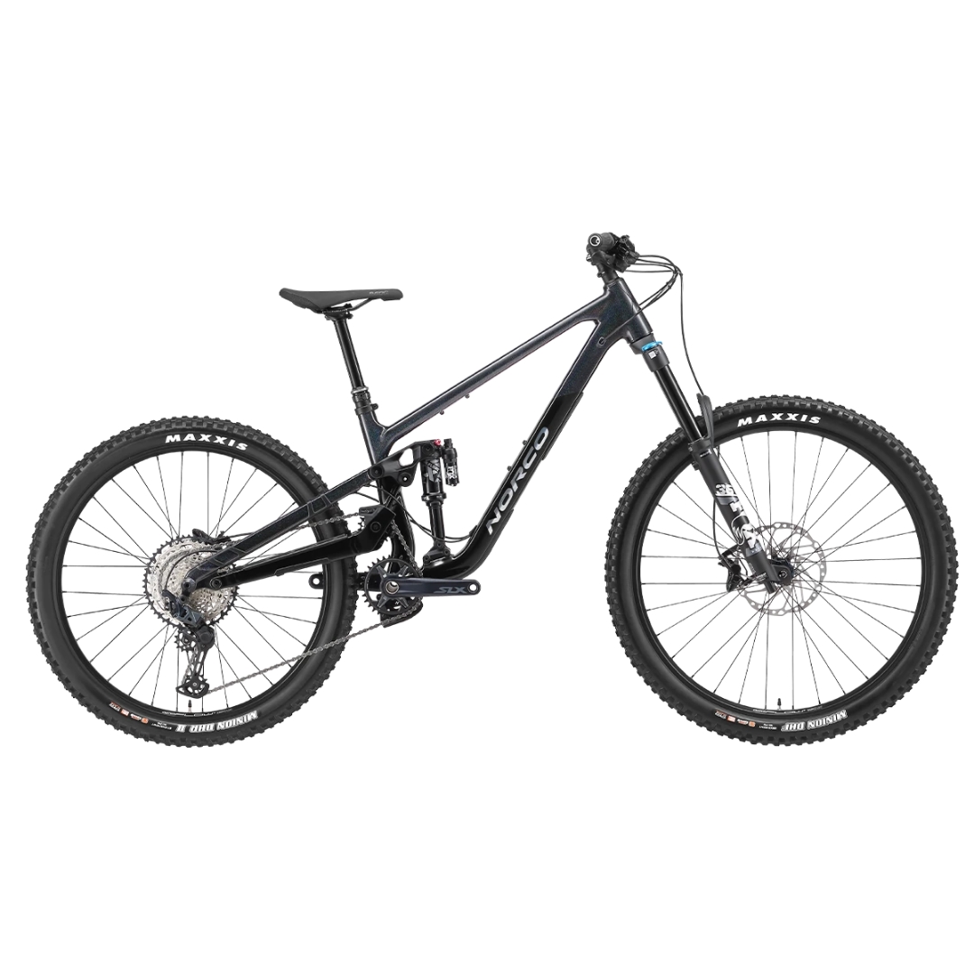 VÉLO DE MONTAGNE NORCO SIGHT A2 MX couleur noir vu du vélo noir de profil droit